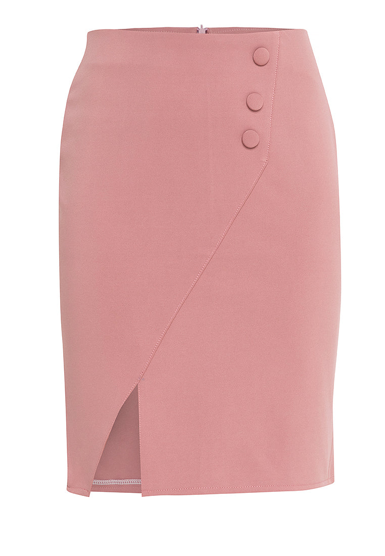 TYRA Pencil Skirt with Slit – badomoda