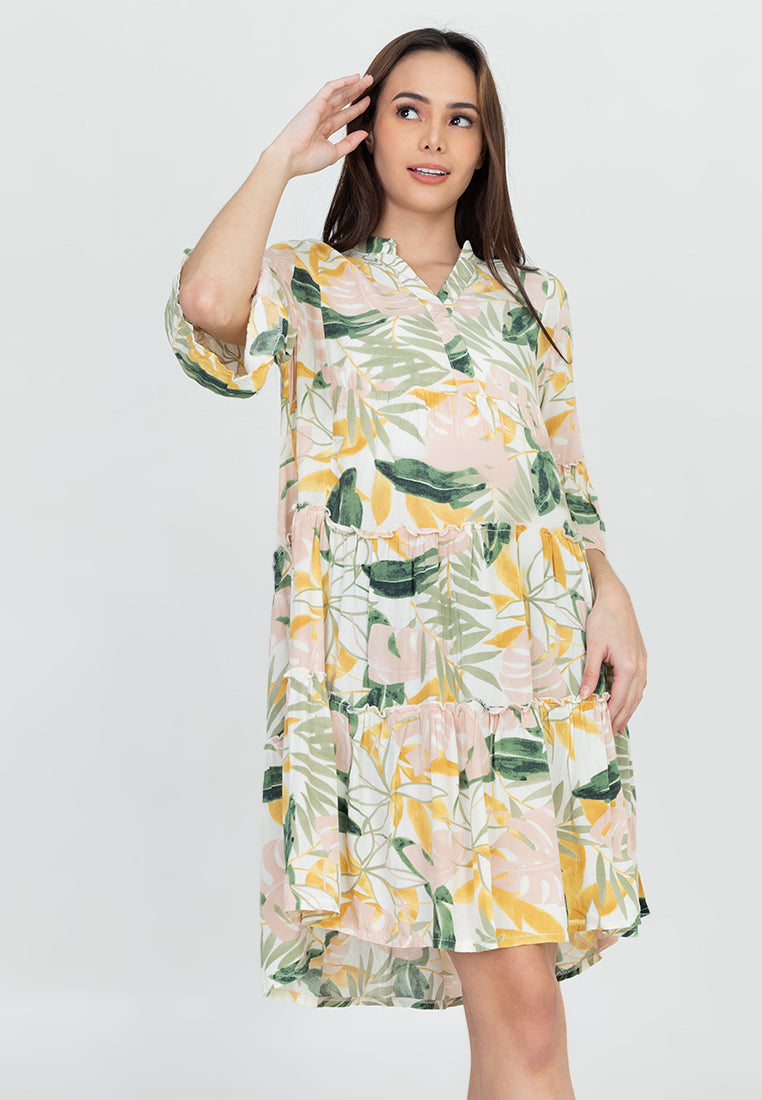 BAXTER Printed Tiered Dress – badomoda